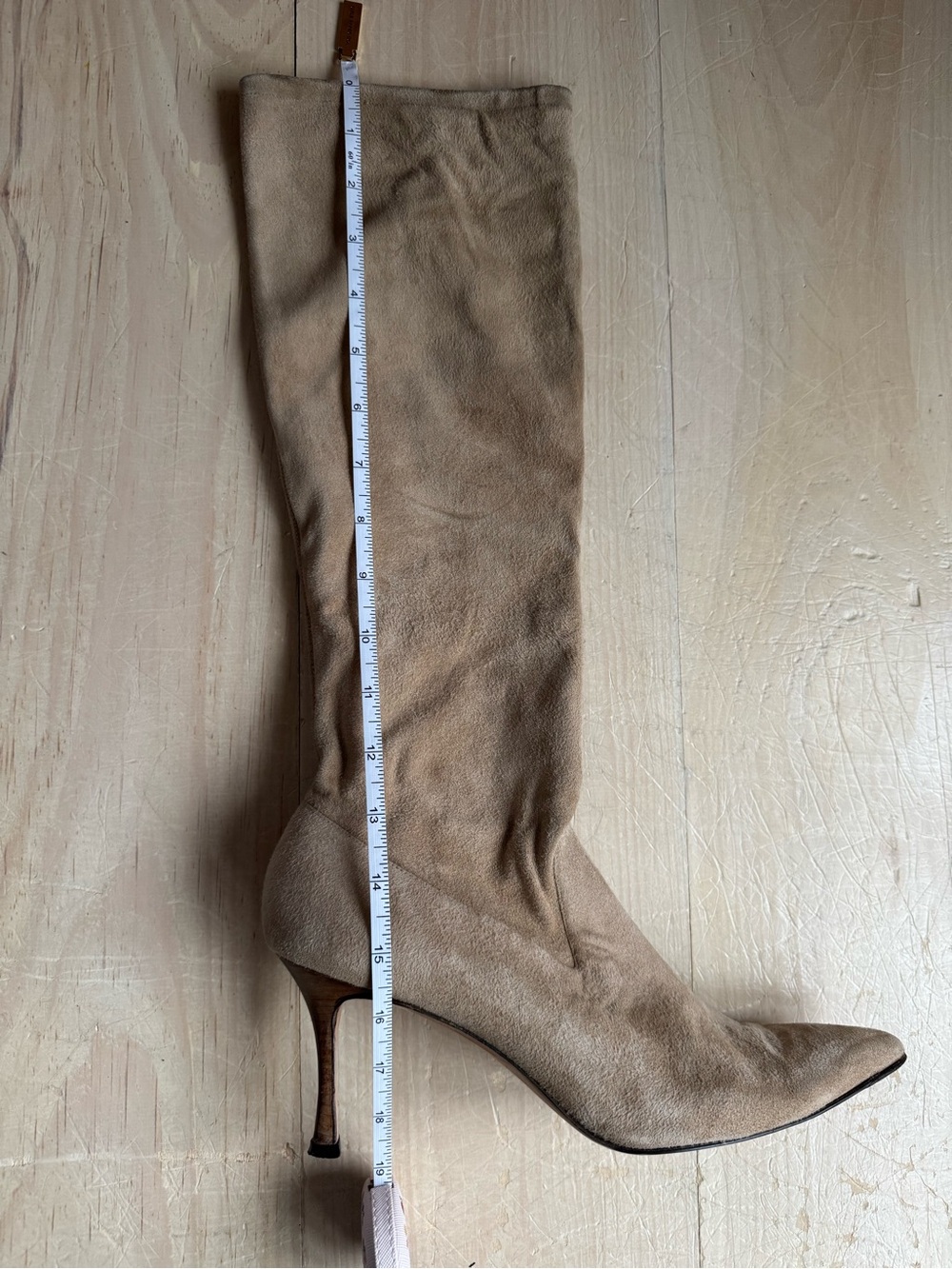 Manolo Blahnik Suede Knee-High Boots - Picture 10 of 12